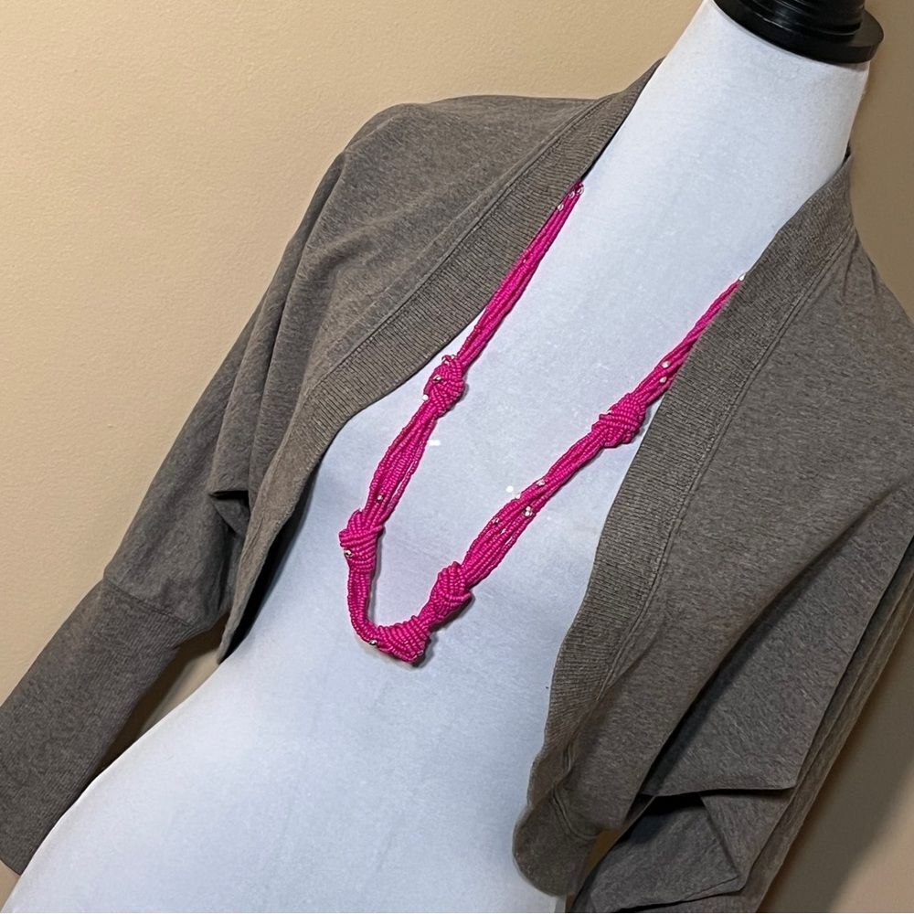 Ann Taylor Loft women's XS Heather Gray Sweatshirt Ballet Shrug